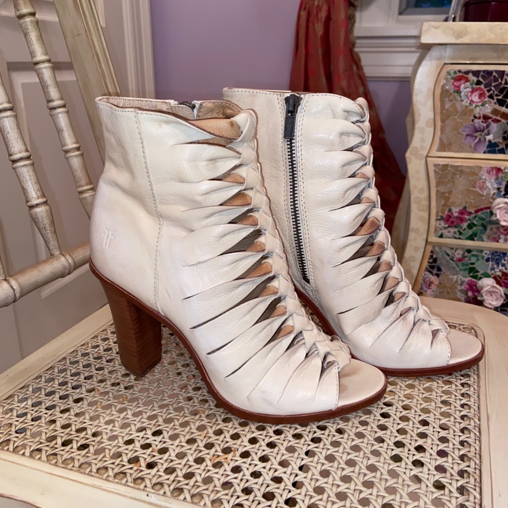 Frye Gladiator Leather Ankle Boots